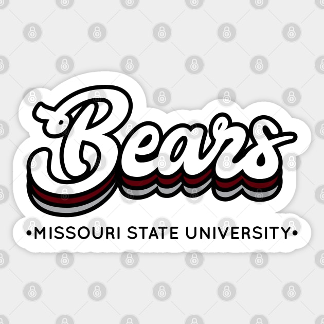 Bears - MSU Sticker by Josh Wuflestad